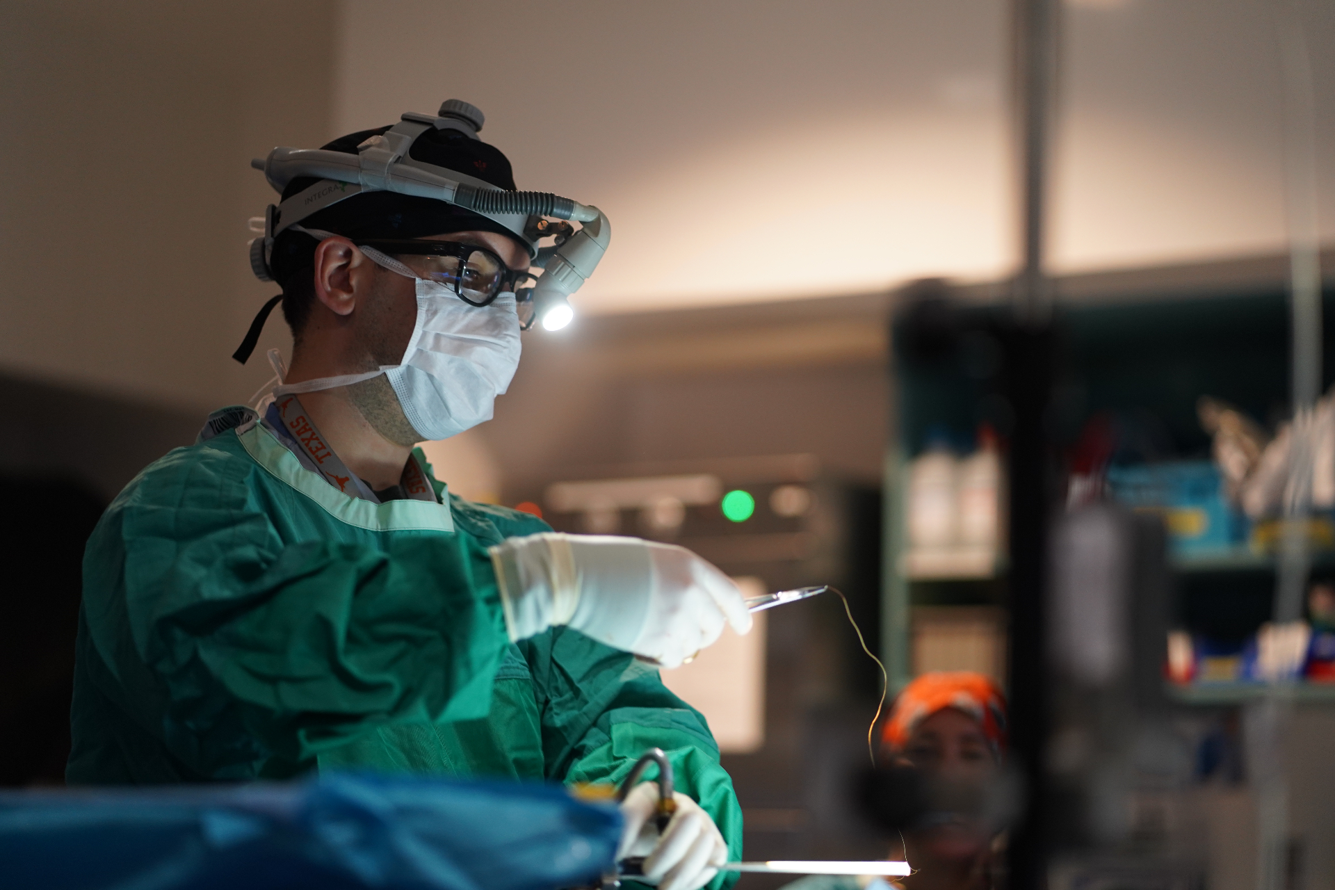 Dr. Chris Bell in the operating room
